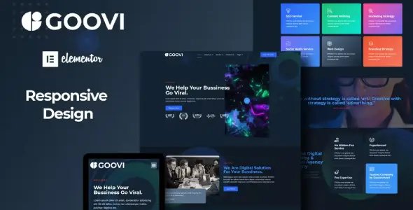 Goovi – Creative Agency & Digital Marketing Elementor Template Kits